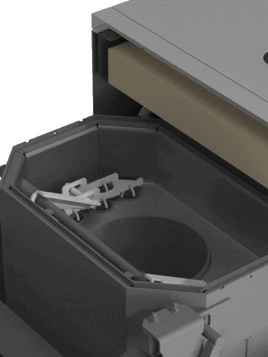 Automatic cleaning of the turbulators